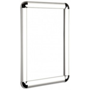 Chrome Effect Rounded Cornered Silver 25mm Snap Frames Chrome Effect Rounded Cornered Silver 25mm Snap Frames