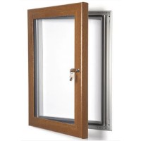 20" x 30" Oak, Dark Wood Effect Lockable Poster Case 20" x 30" Oak, Dark Wood Effect Lockable Poster Case