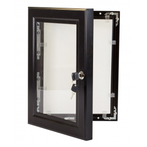 A4 Black Premium Lockable Poster Case