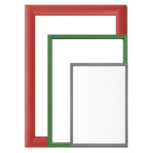Coloured Snap Frames, 15mm, 25mm, 32mm