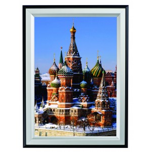 A1 Double Coloured Black and Silver 40mm Snap Frame