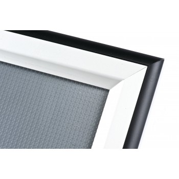 A1 Double Coloured Black and Silver 40mm Snap Frame
