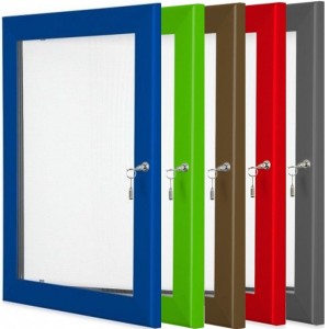 Coloured Lockable Poster Cases Coloured Lockable Poster Cases