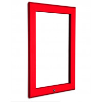 20" x 30" Lockable Red 32mm Snap Frame 20" x 30" Lockable Red 32mm Snap Frame