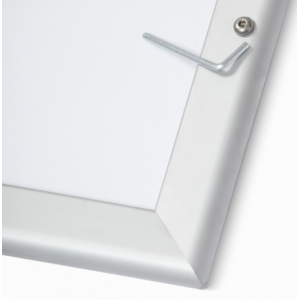 20" x 30" Waterproof and Lockable Silver 32mm Snap Frame 20" x 30" Waterproof and Lockable Silver 32mm Snap Frame