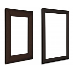 Tamper Resistant Black Snap Frames, 25mm