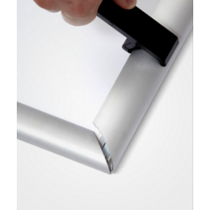20" x 30" Tamper Resistant Silver 25mm Snap Frame 20" x 30" Tamper Resistant Silver 25mm Snap Frame