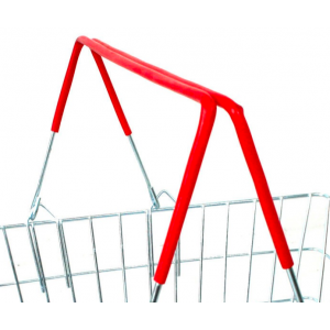 Basket Set with Mobile Plinth, Containing 20 Bonded Wire Baskets