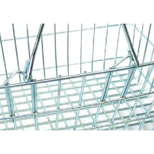 Basket Set with Mobile Plinth, Containing 20 Bonded Wire Baskets