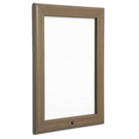 A2 Oak, Dark Wood Effect Lockable 32mm Snap Frame
