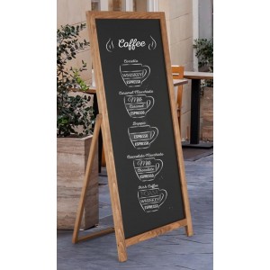 Floor Standing Dark Wood Dry Wipe Chalkboard Floor Standing Dark Wood Dry Wipe Chalkboard
