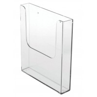 1/3 A4 Clear Wall Mounted Leaflet Dispenser 1/3 A4 Clear Wall Mounted Leaflet Dispenser