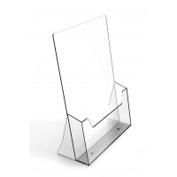 1/3 A4 Clear Angled Counter Top Leaflet and Brochure Stand 1/3 A4 Clear Angled Counter Top Leaflet and Brochure Stand